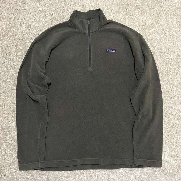 Patagonia Synchilla Brown Pullover Fleece Sweater Large - Picture 1 of 7